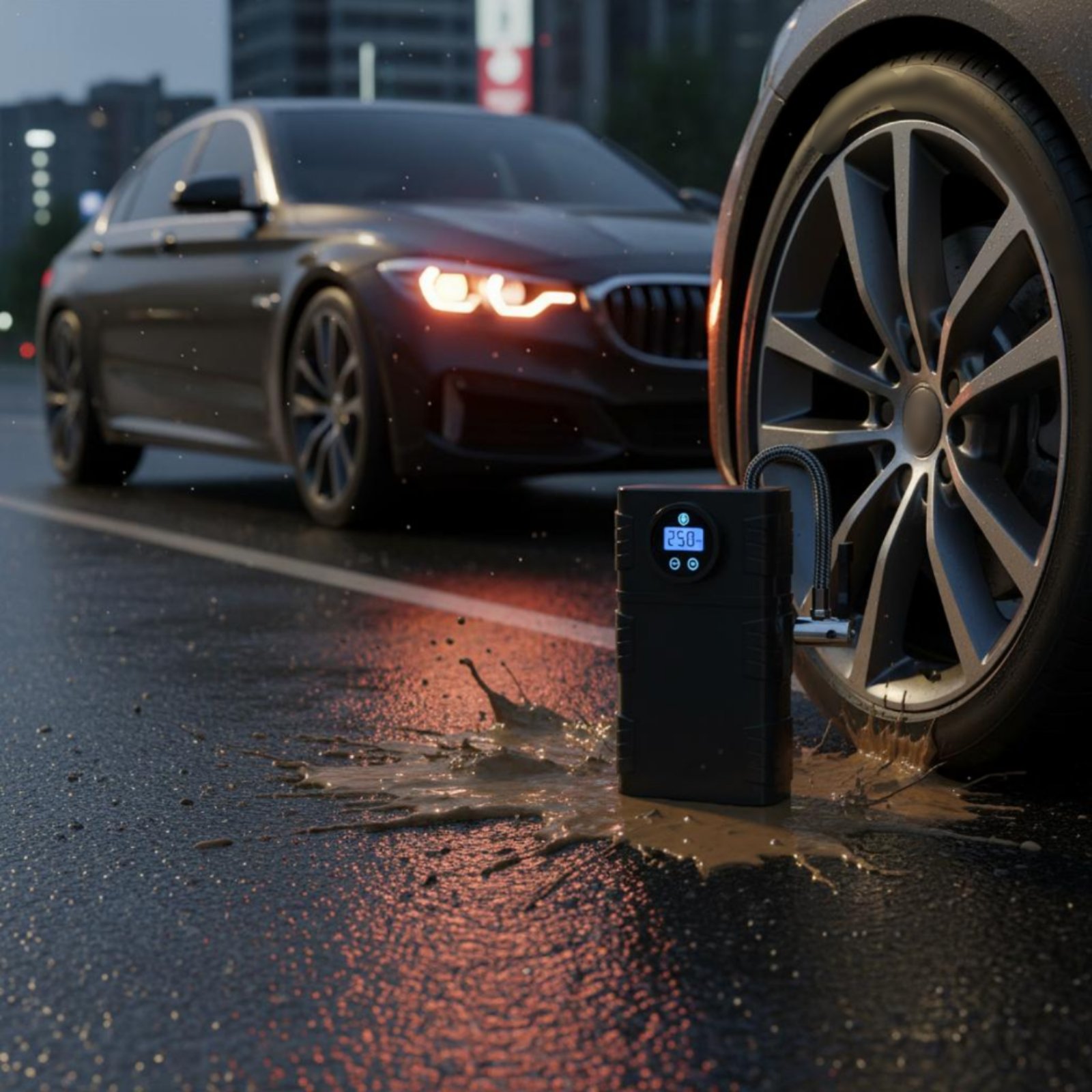 Car Portable Tire Inflator - Inflador de Neumáticos Portátil Inalámbrico, Bomba
