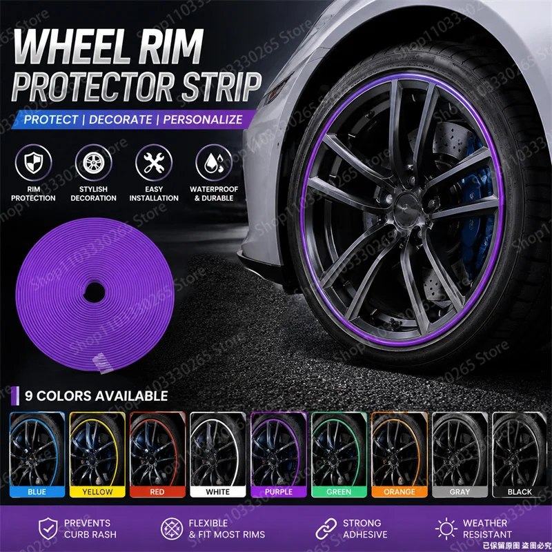 Car Accessories Tape - Protector Universal para Llantas de Coche,