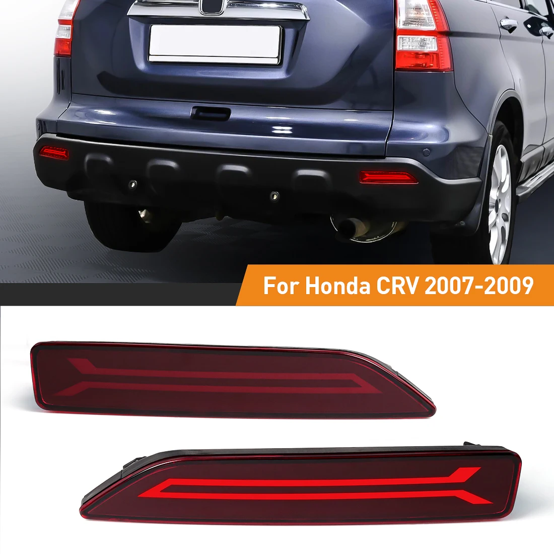 Car Accessories Honda Crv - Luces reflectoras de parachoques trasero LED