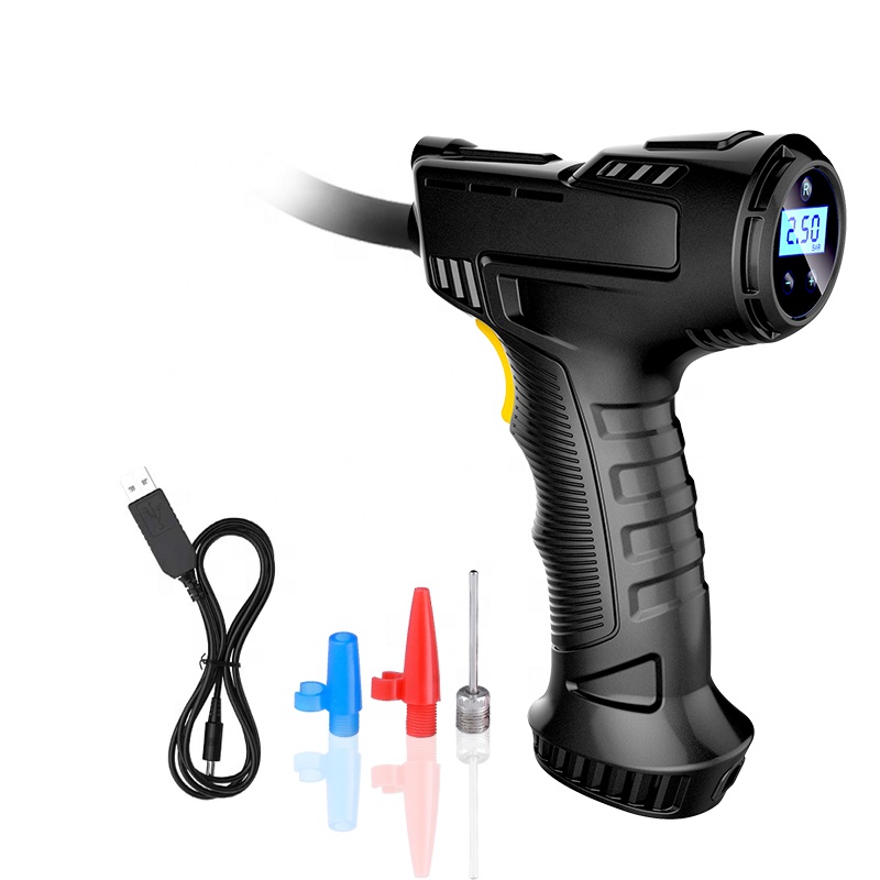 Car Portable Tire Inflator - Bomba de Aire Eléctrica Recargable Digital