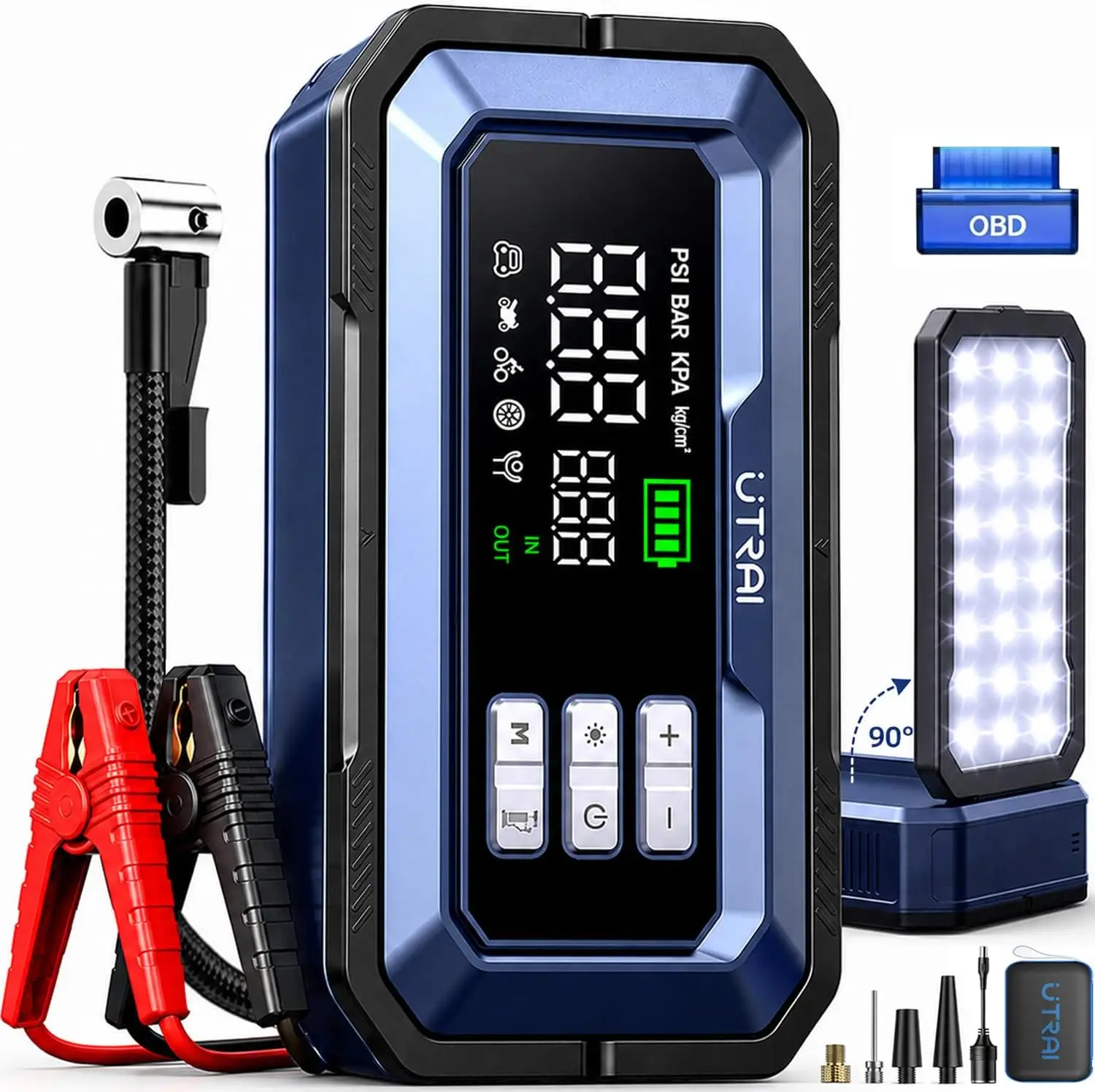 Arrancador de Baterías con Com - Car Portable Tire Inflator reseña y precio