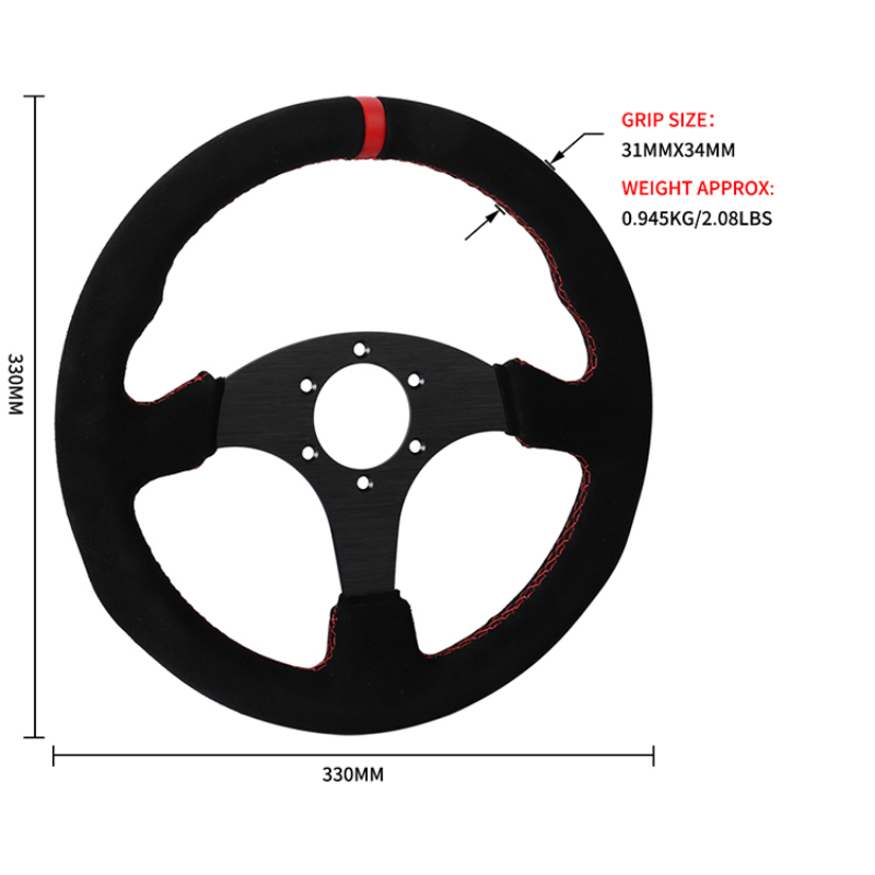 Volante Deportivo de Gamuza co - Car Accessories Logo reseña y precio