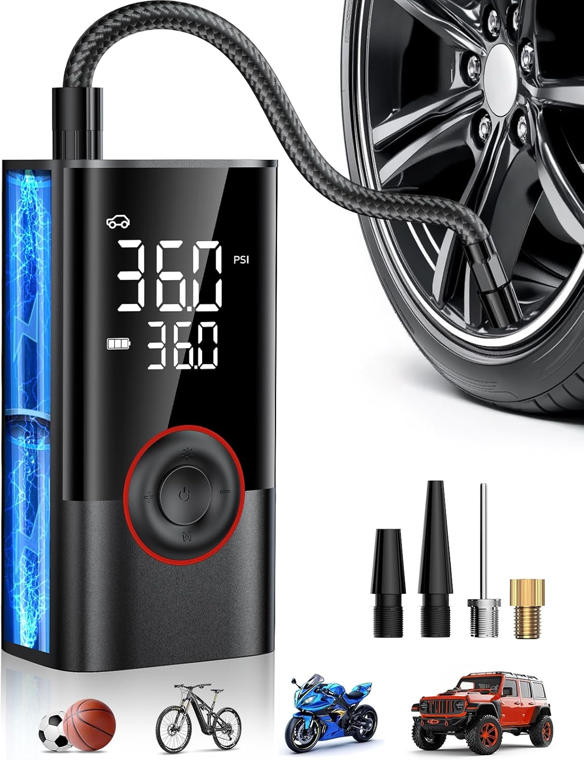 Compresor de Aire Inalámbrico  - Car Portable Tire Inflator reseña y precio
