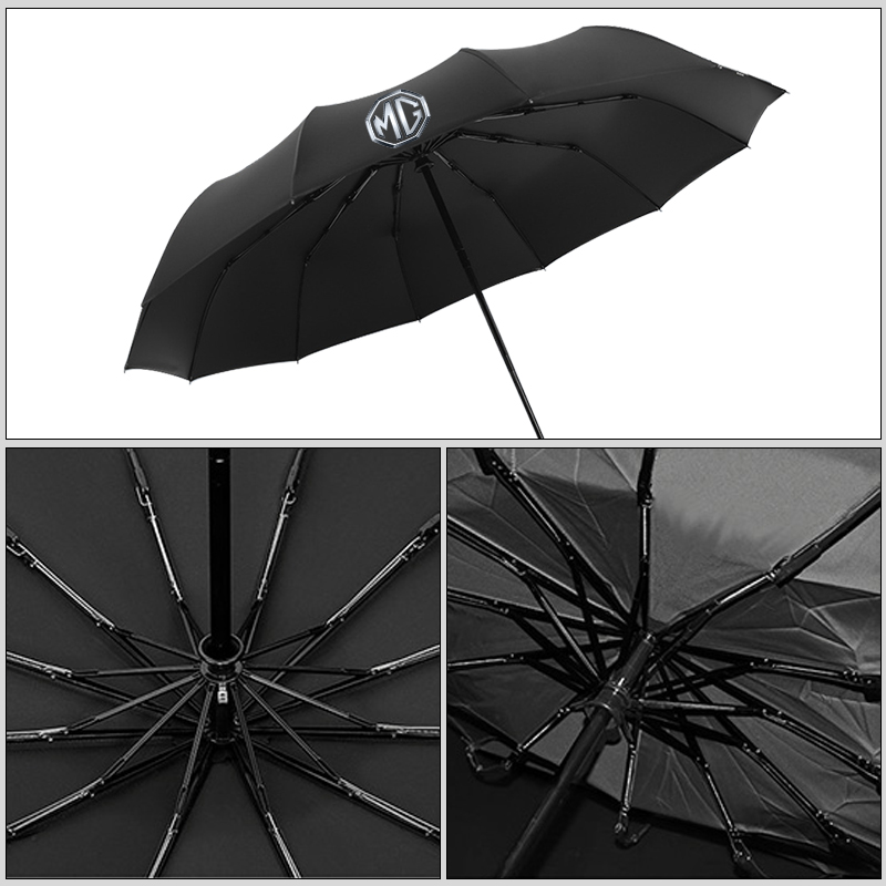 Parasol plegable automático a  - Car Accessories Logo reseña y precio
